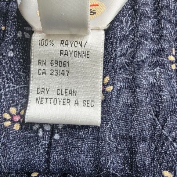 Talbots womens Pleated midi skirt sz xl floral pull on cottagecore boho Peasant - Picture 7 of 7